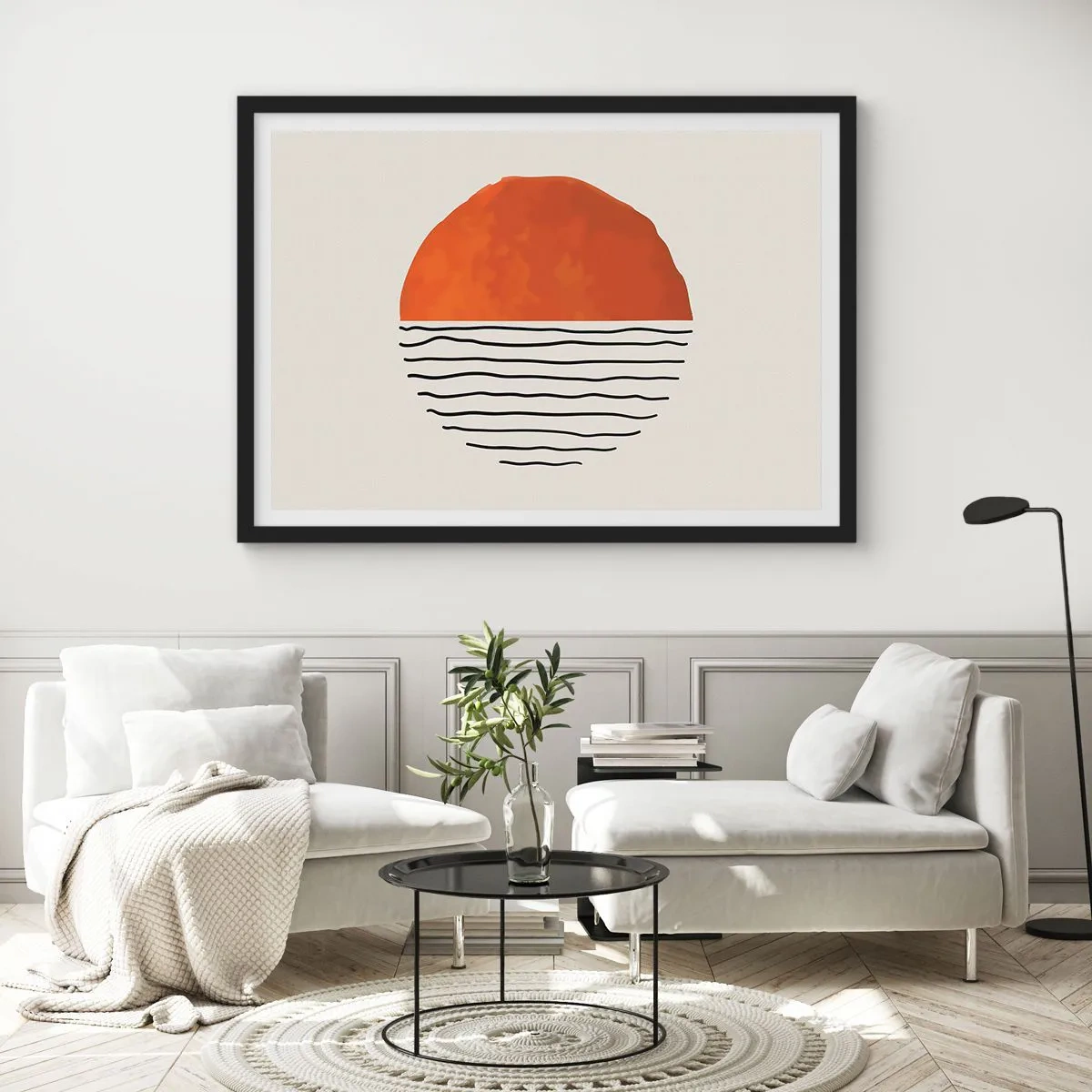 Poster în ramă neagră - În stil japonez - 91x61 cm