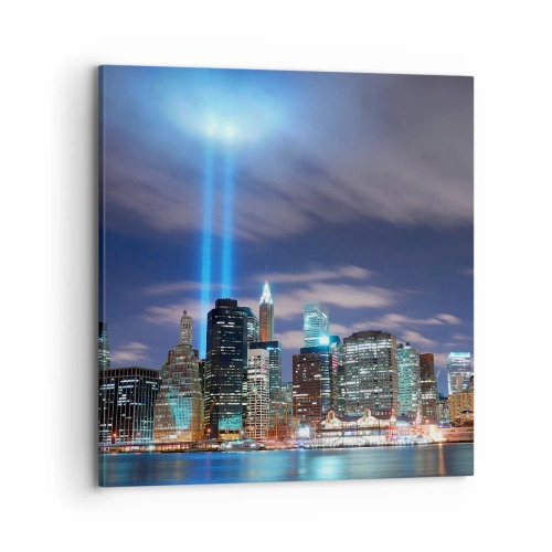 Tablou pe pânză - Întinde-te spre cer cu lumină - 70x70 cm