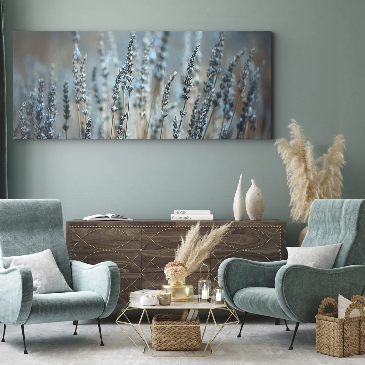 Tablou pe pânză - Câmpul parfumat - 100x40 cm
