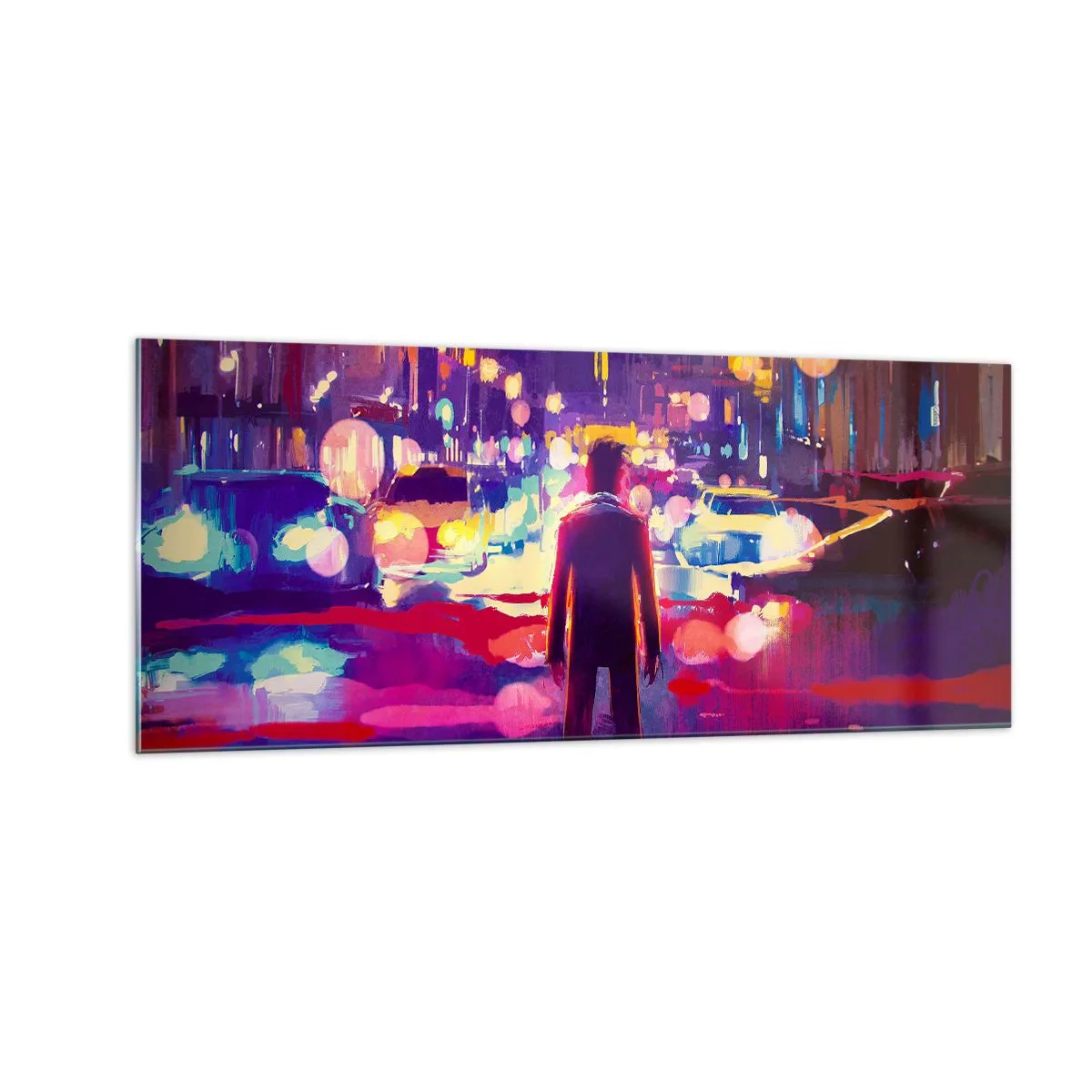 Tablou pe sticlă - Scufundat în lumină - 100x40 cm