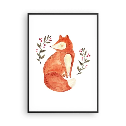 Poster în ramă neagră - Micuțul roșcat - 70x100 cm