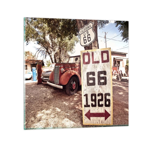 Tablou pe sticlă - O legendă provincială americană - 60x60 cm