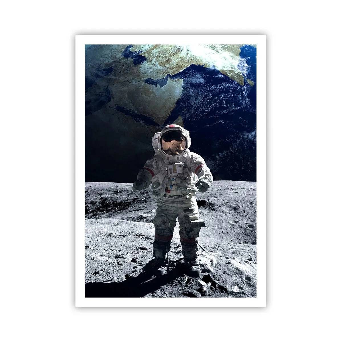 Poster - Salutări de pe Lună - 70x100 cm