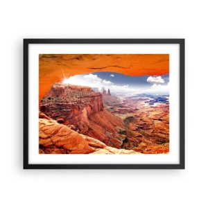 Poster în ramă neagră - Sculptat de natura însăși - 50x40 cm