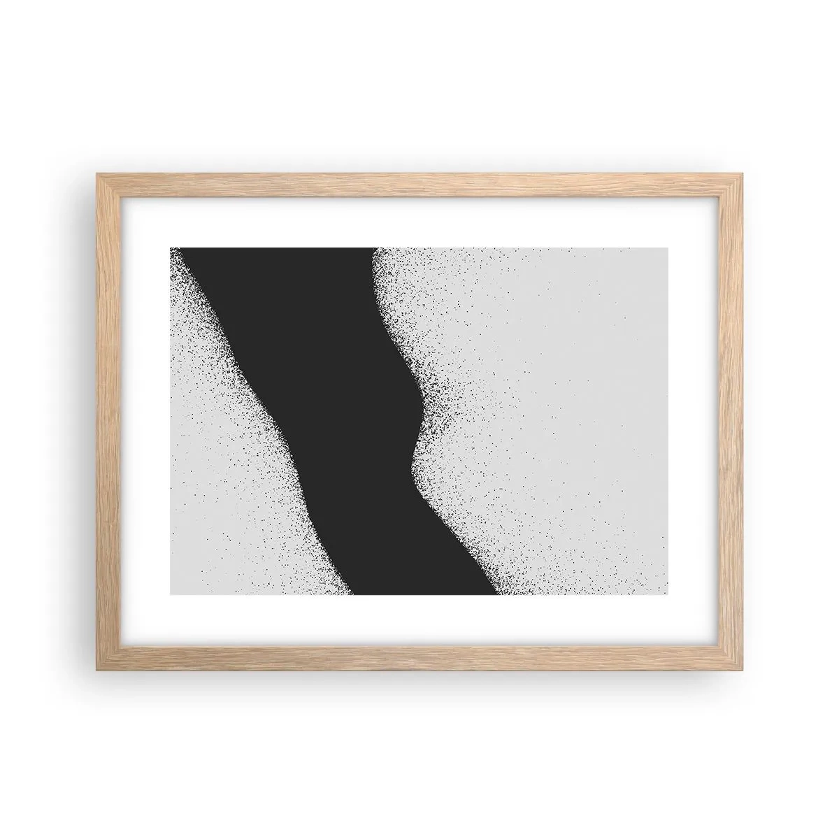 Poster în ramă de stejar deschis - Echilibru lichid - 40x30 cm