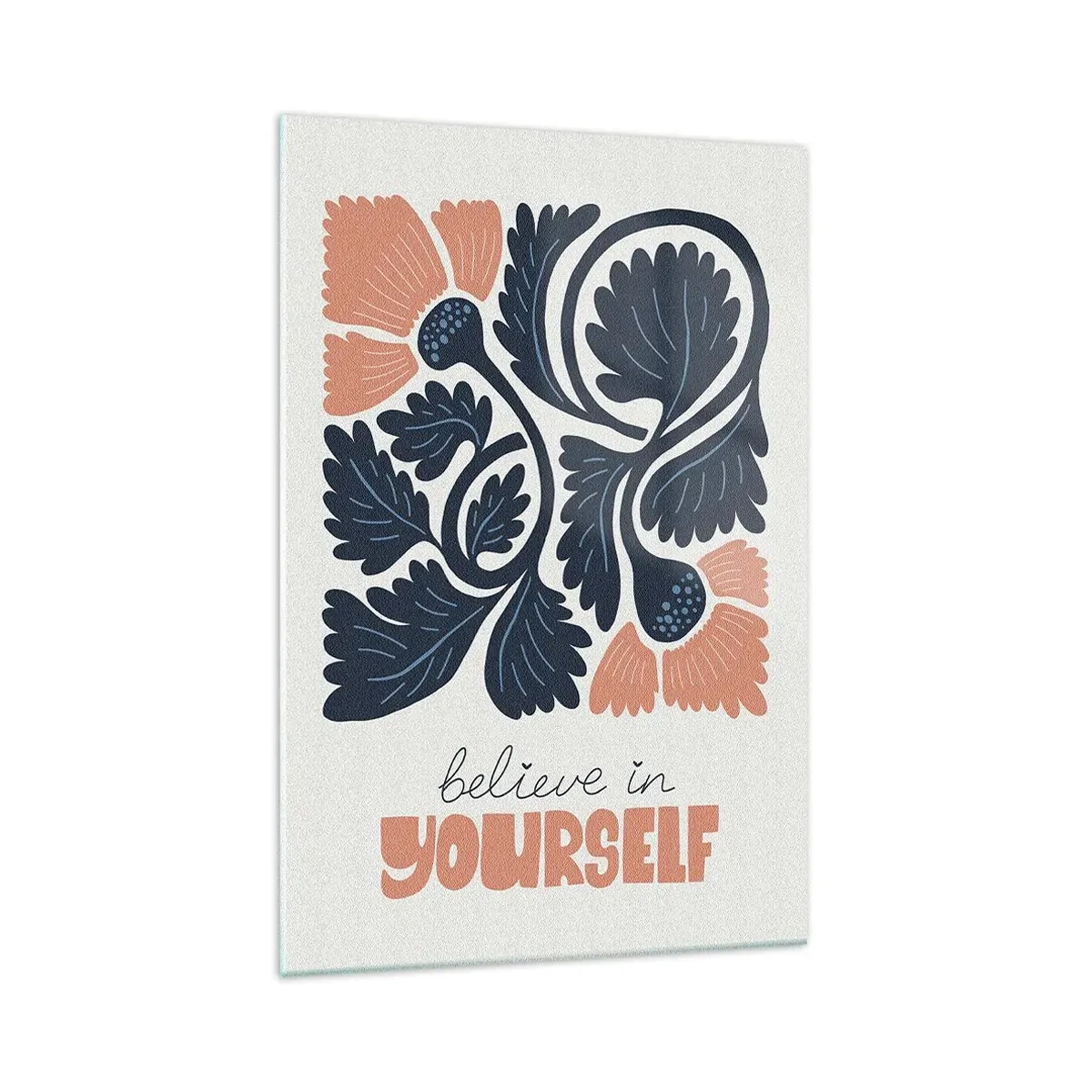 Tablou pe sticlă - Și tu înflorești - 70x100 cm