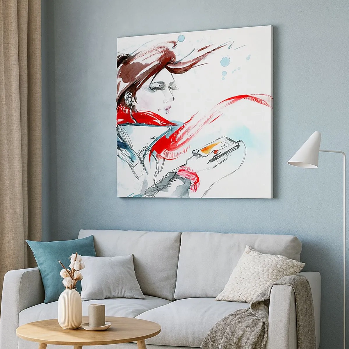 Tablou pe pânză - Ceva cântă în mine - 30x30 cm