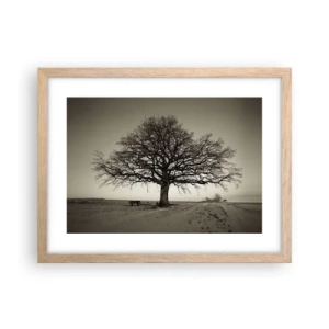 Poster în ramă de stejar deschis - De aici până în veșnicie - 40x30 cm