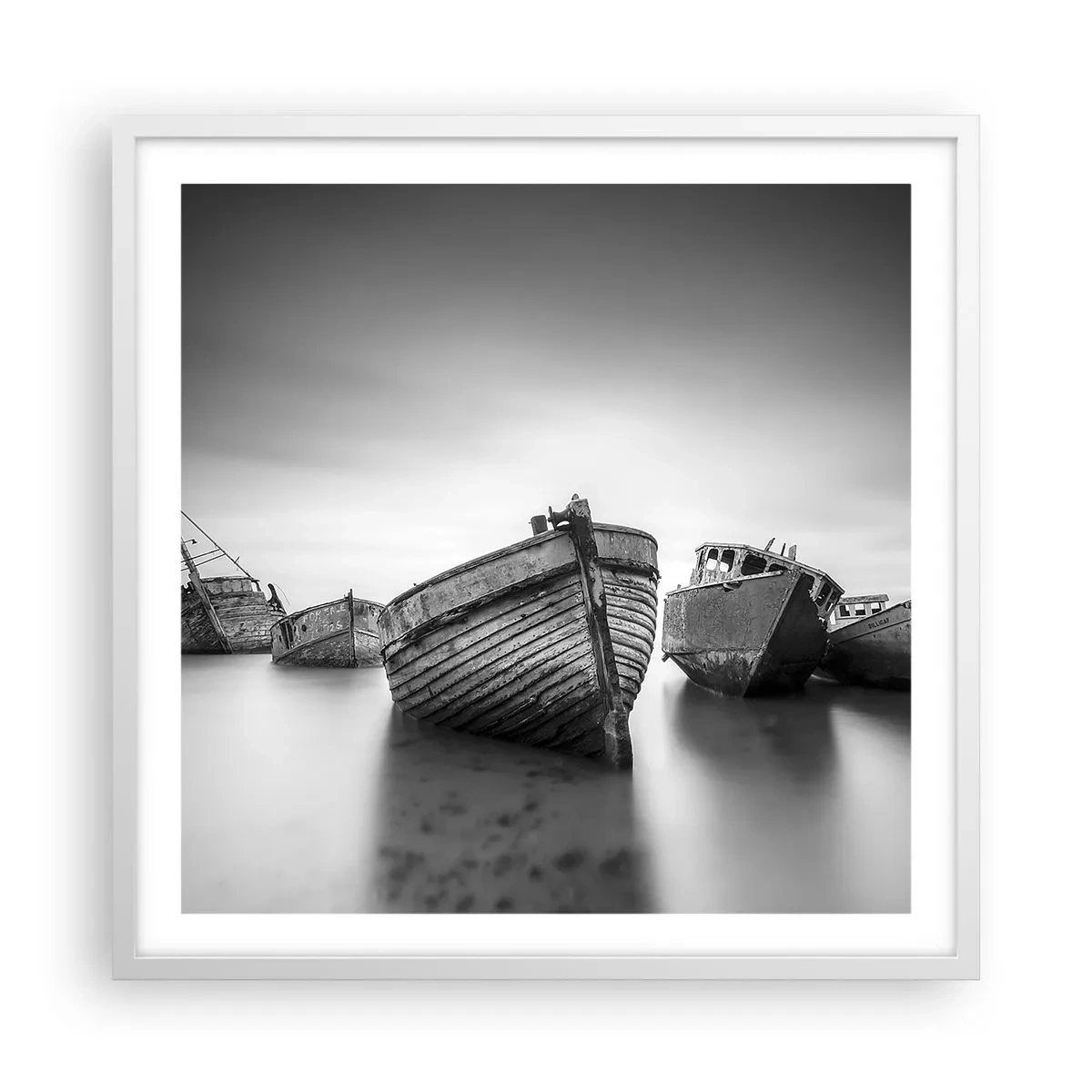 Poster în ramă albă - Acum sunt doar amintiri... - 60x60 cm