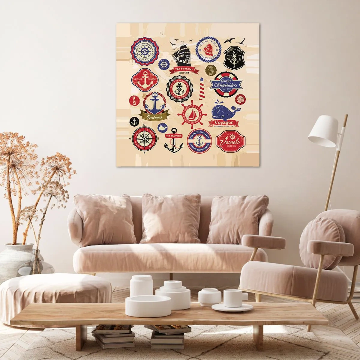 Tablou pe pânză - Frăția navigării - 50x50 cm