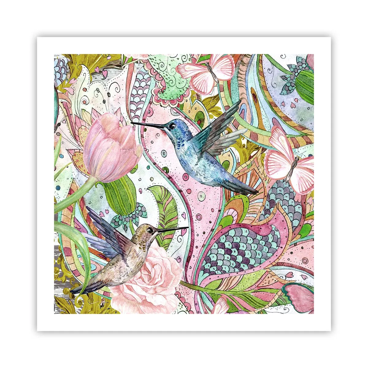 Poster - Încurcat în viță de vie - 60x60 cm