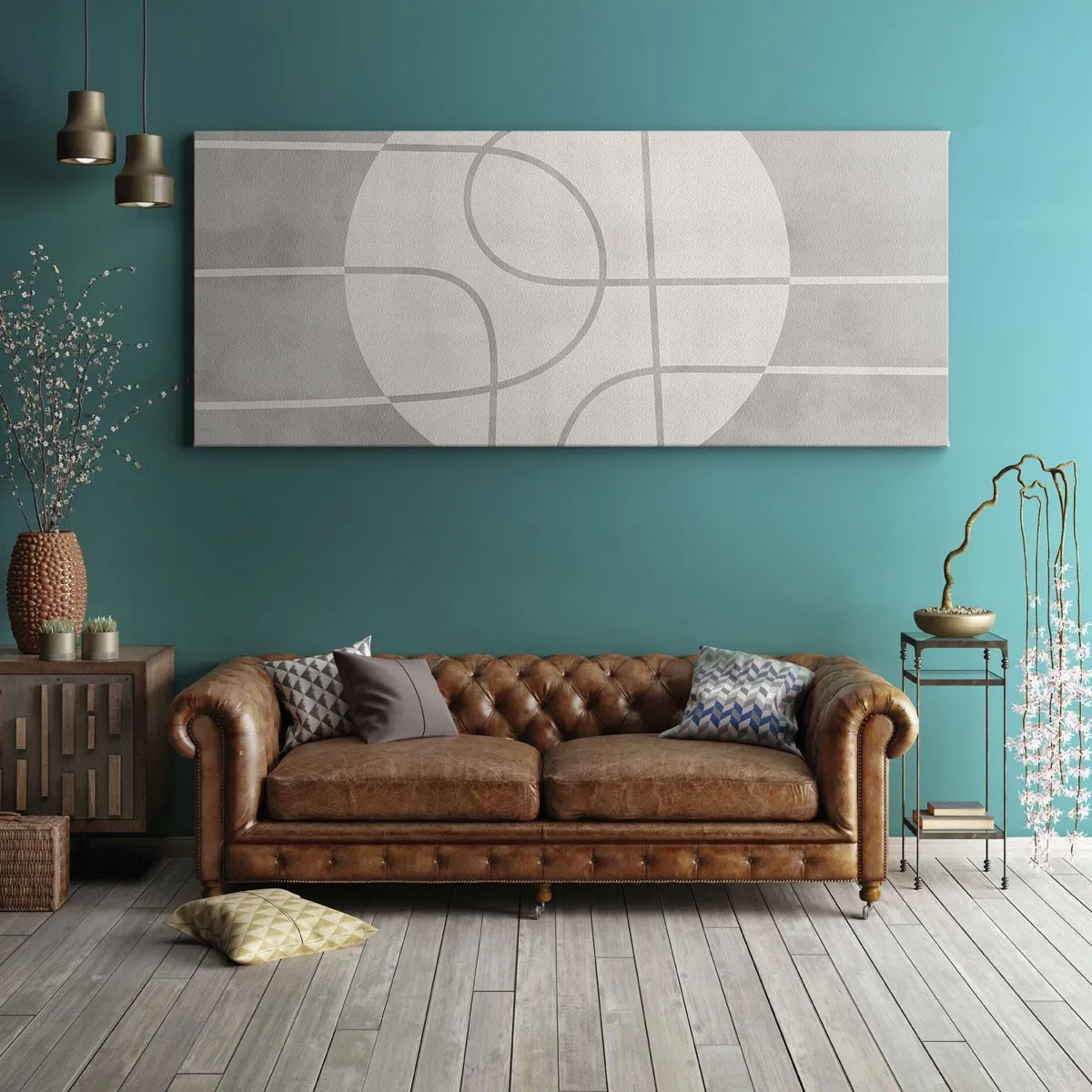 Tablou pe pânză - Circular și drept înainte - 100x40 cm