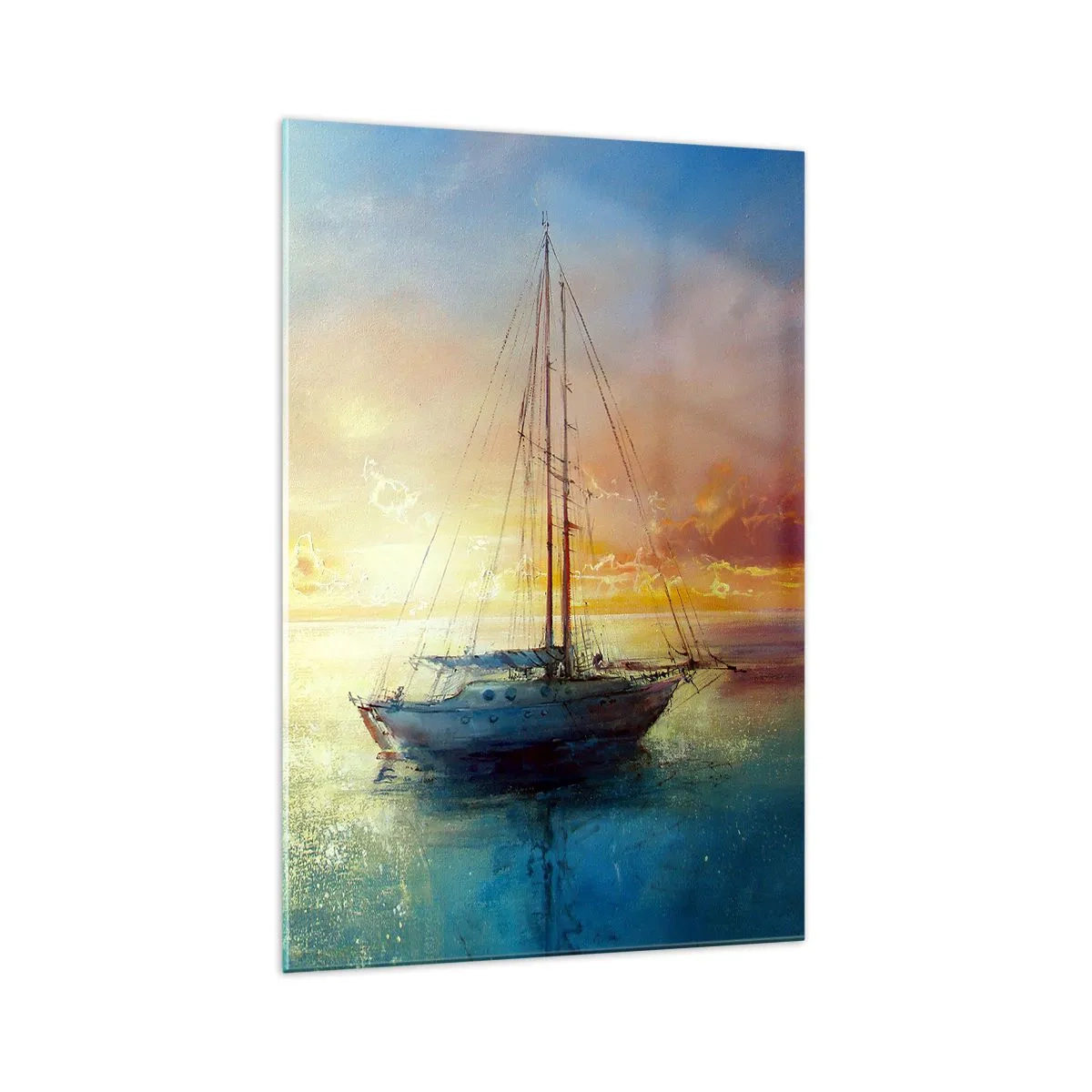 Tablou pe sticlă - Într-un golf de aur - 70x100 cm