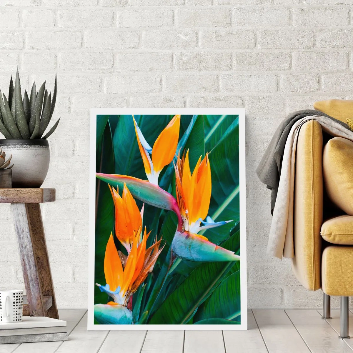 Poster - Este o floare sau o pasăre? - 70x100 cm