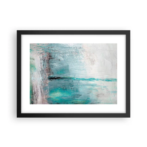 Poster în ramă neagră - Orizontal în albastru - 40x30 cm