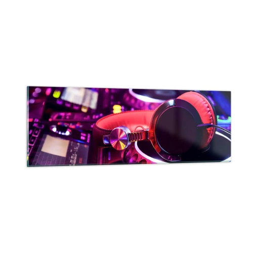 Tablou pe sticlă - Înainte de a începe distracția - 90x30 cm