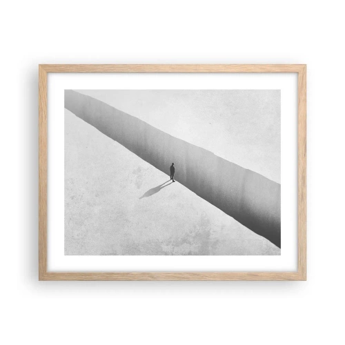 Poster în ramă de stejar deschis - Obiectiv clar - 50x40 cm