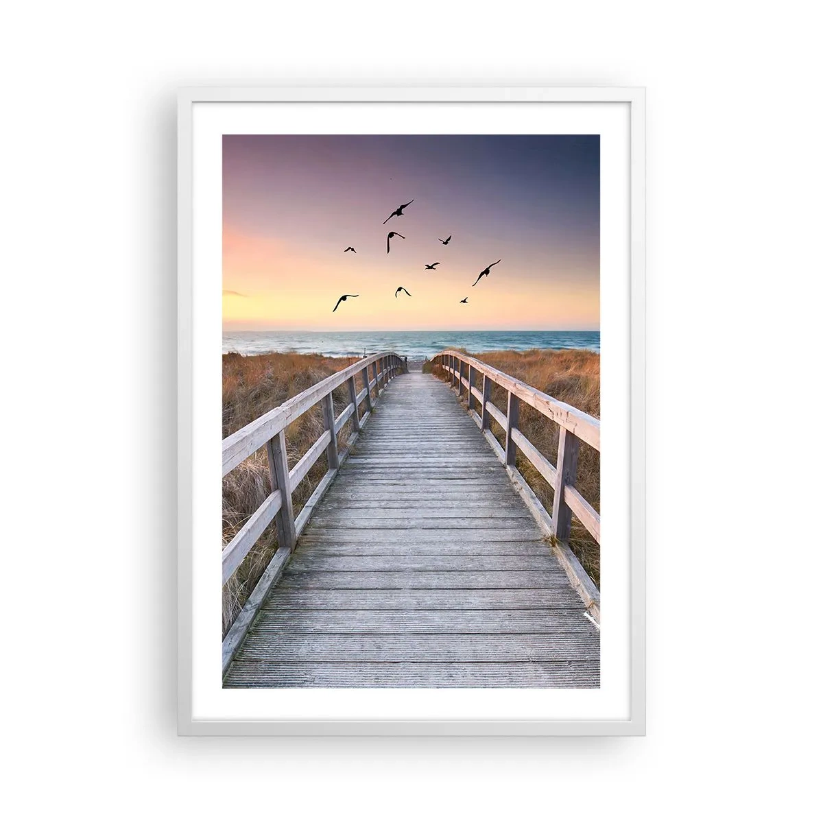 Poster în ramă albă - Spațiul pentru a zbura - 50x70 cm