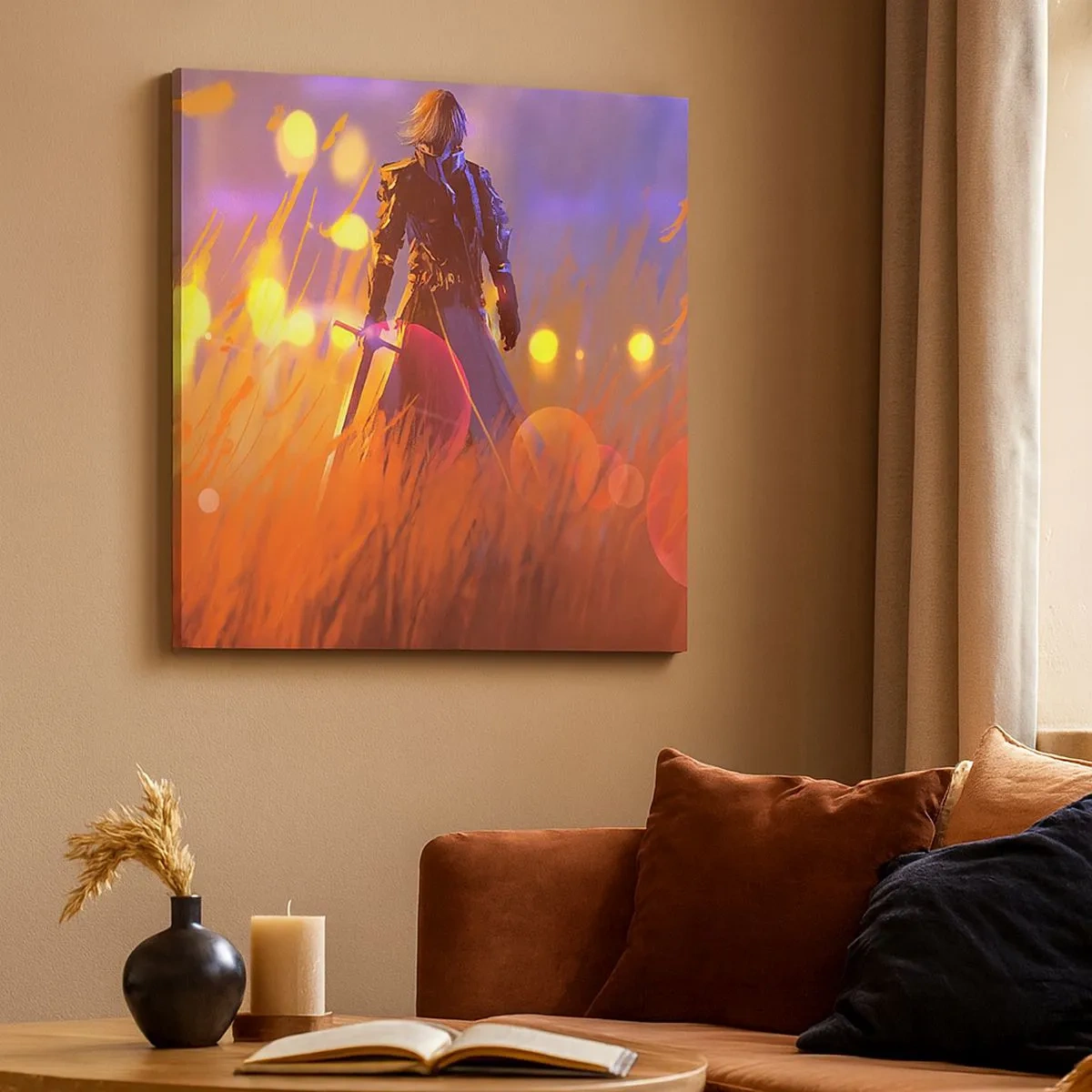 Tablou pe pânză - Cavalerul greșit - 30x30 cm