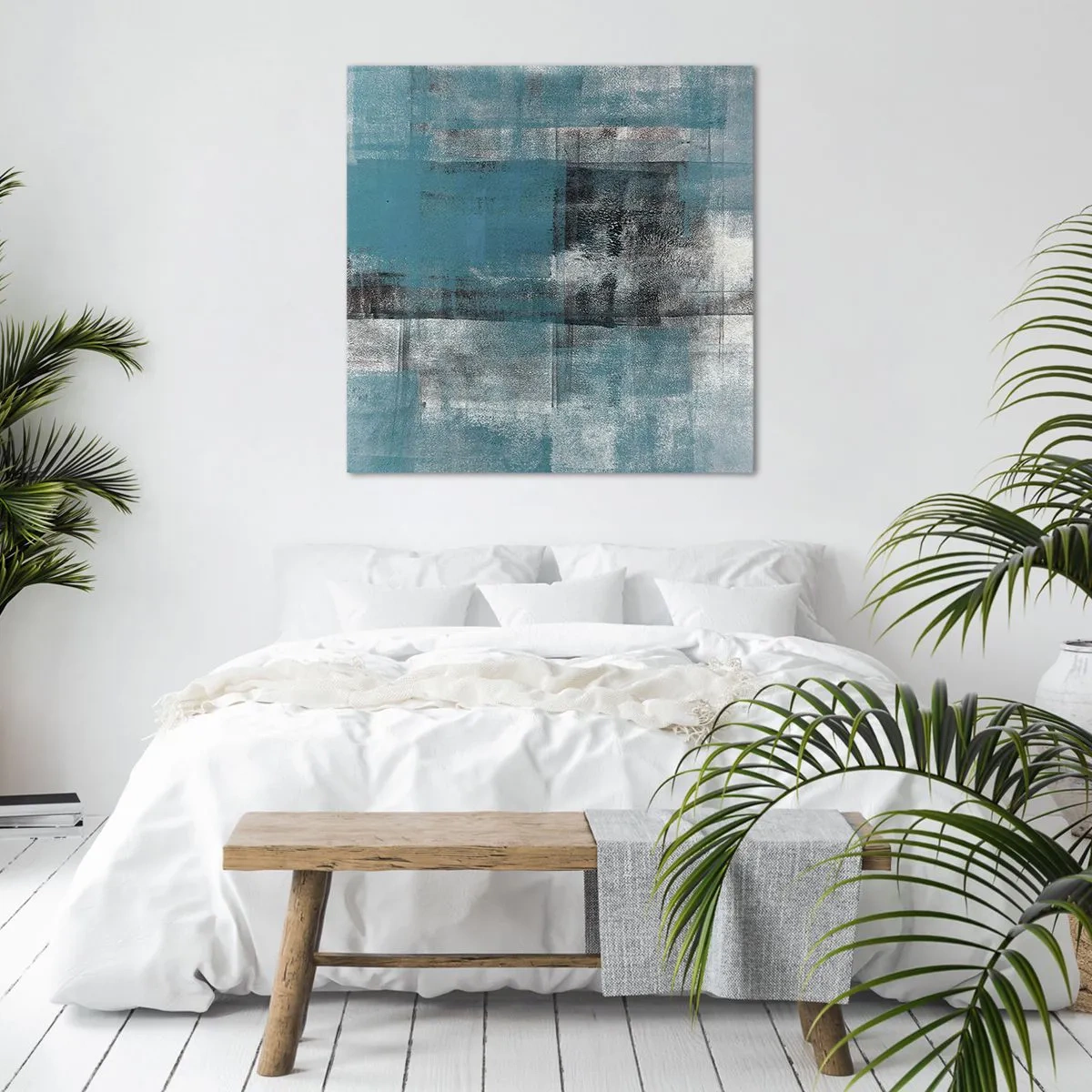 Tablou pe pânză - Apă și aer - 50x50 cm