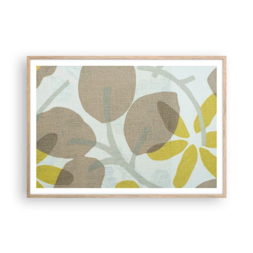 Poster în ramă de stejar deschis - Compoziție în plin soare - 100x70 cm