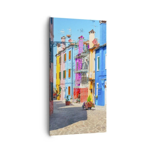 Tablou pe pânză - Orașul "Sub papagali" - 65x120 cm