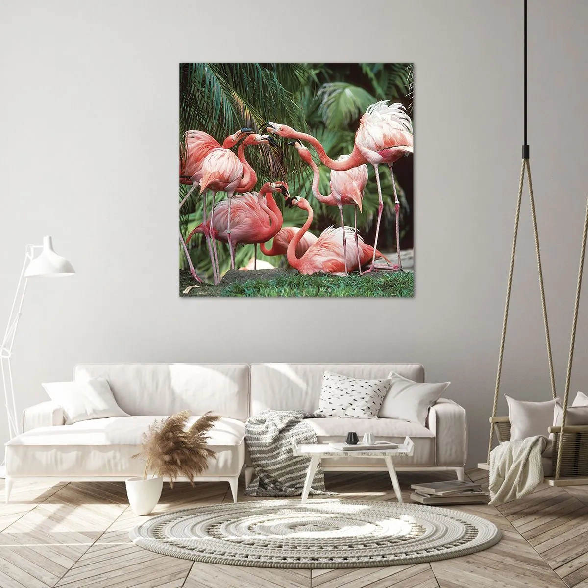 Tablou pe pânză - Bârfa de după-amiază - 60x60 cm