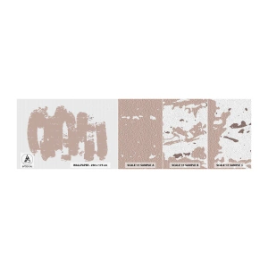 Mostră tapet autocolant Deluxe Sticker - Abstracție în roz moale - Abstracția, Gol, Minimalism - 100x30 cm