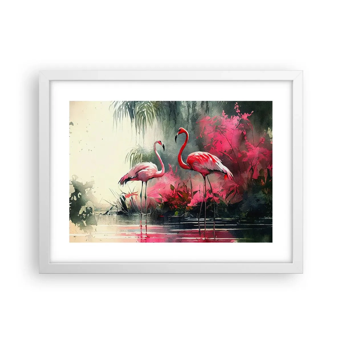 Poster în ramă albă - O lecție de farmec natural - 40x30 cm