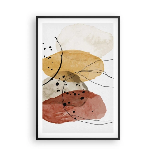 Poster în ramă neagră - Ca aerul, limpezi și ușoare - 61x91 cm