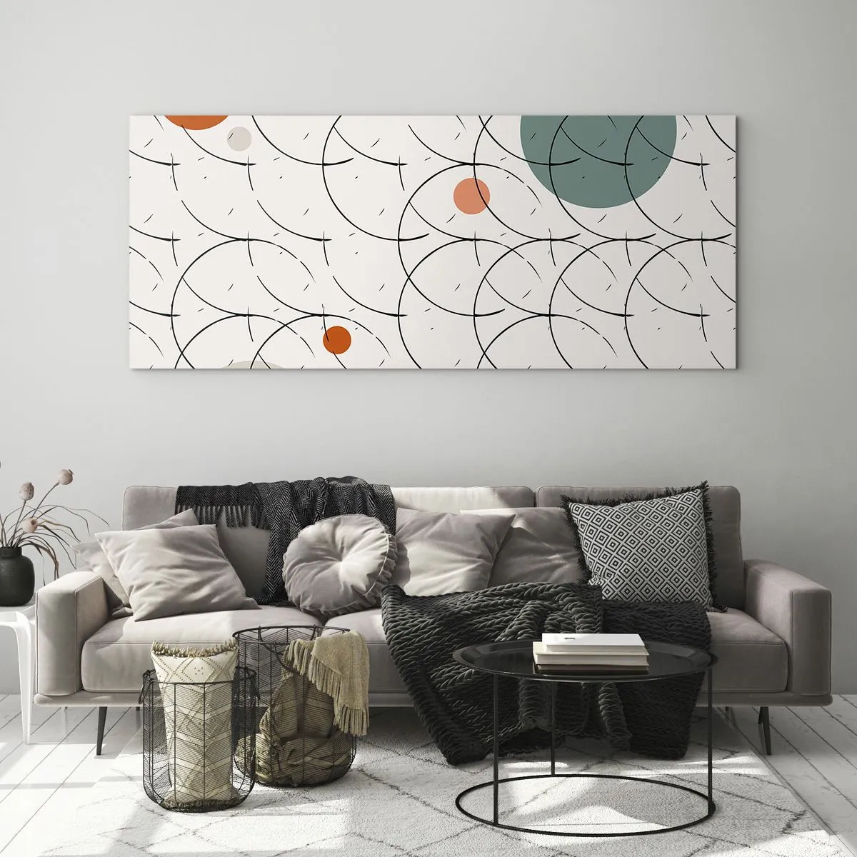 Tablou pe sticlă - În spiritul pop-art - 120x50 cm