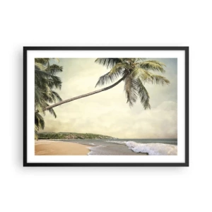 Poster în ramă neagră - Vis tropical - 70x50 cm