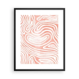 Poster în ramă neagră - Într-un labirint de coral - 40x50 cm