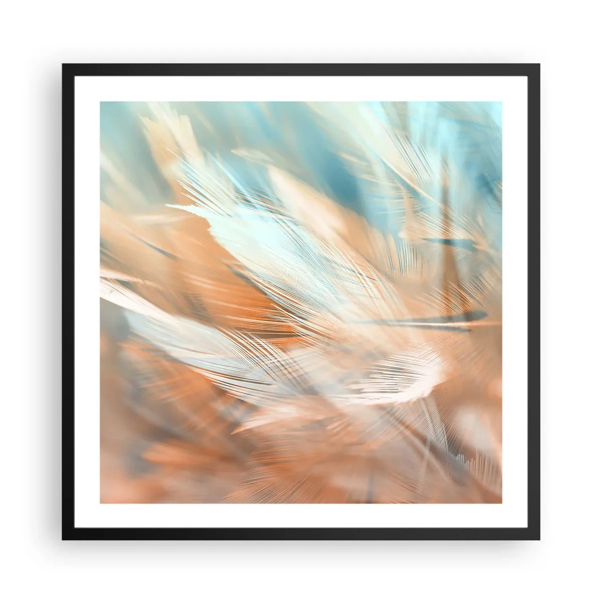 Poster în ramă neagră - În țara blândeții - 60x60 cm