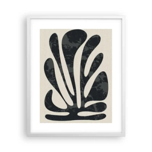 Poster în ramă albă - Abstracție cu mai multe degete - 40x50 cm