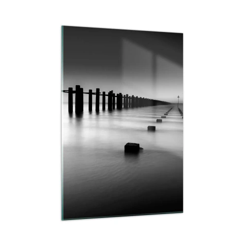 Tablou pe sticlă - În depărtare gri în ceață - 50x70 cm
