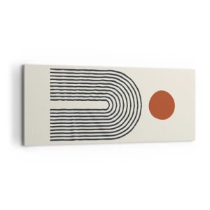 Tablou pe pânză - Magnetismul formelor și al culorilor - 120x50 cm