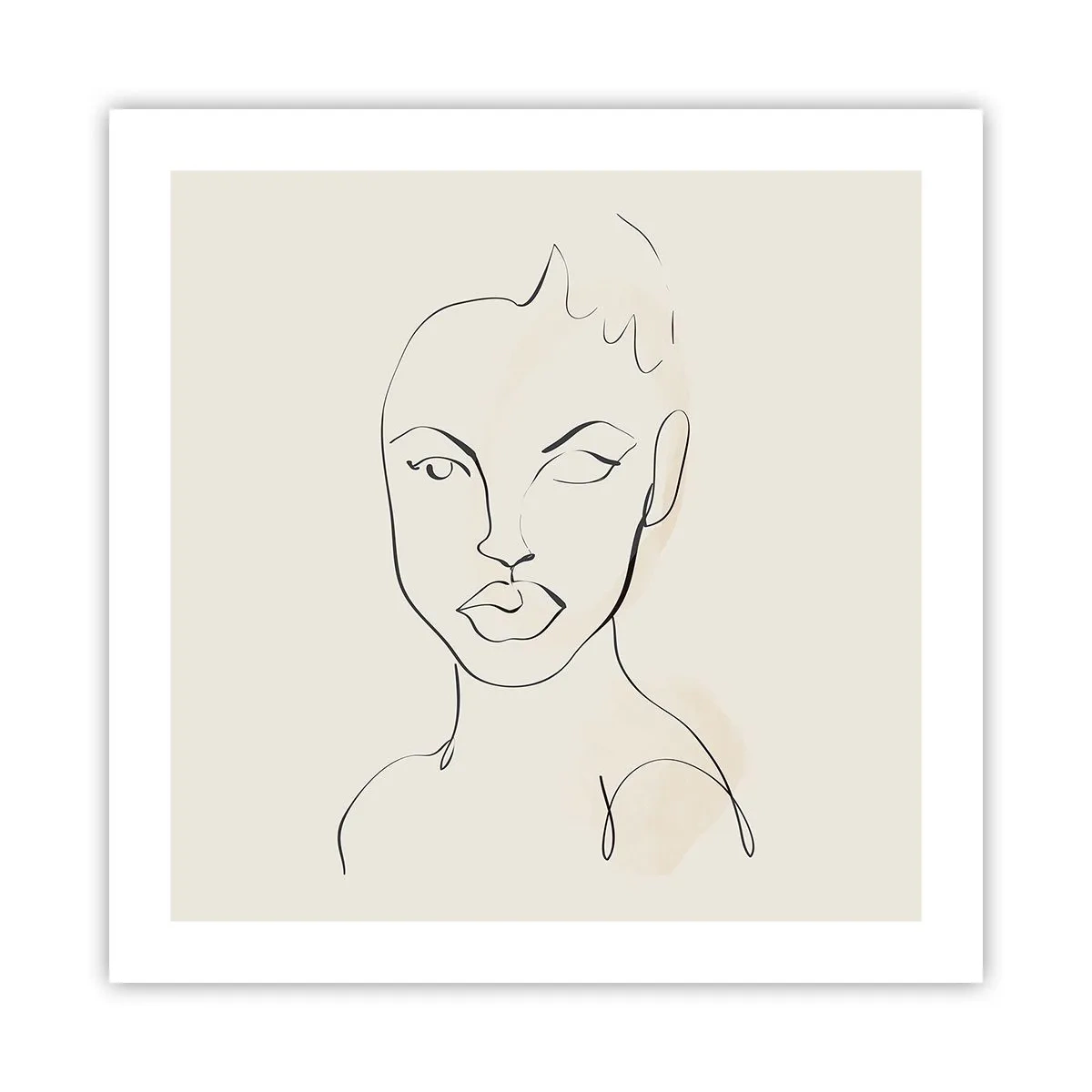 Poster - Schiță de senzualitate - 50x50 cm