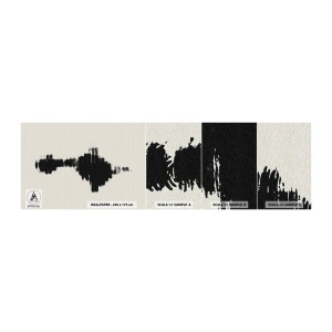 Mostră de Tapet Standard Eco - Vibrațiile imaginației - Contemporan, Abstracția, scandinav - 100x30 cm