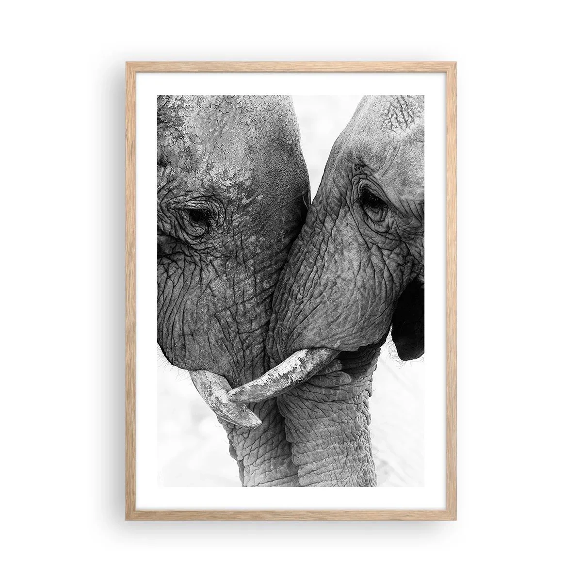 Poster în ramă de stejar deschis - Mărturisire din inimă - 50x70 cm