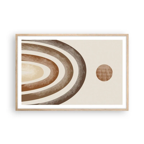 Poster în ramă de stejar deschis - Într-o galaxie îndepărtată - 91x61 cm