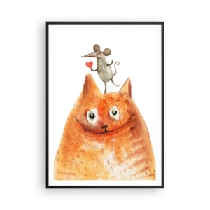 Poster în ramă neagră - Paradoxurile iubirii - 70x100 cm