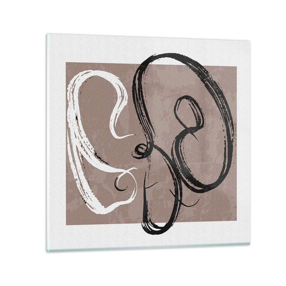 Tablou pe sticlă - Compoziția - căutarea plenitudinii - 40x40 cm