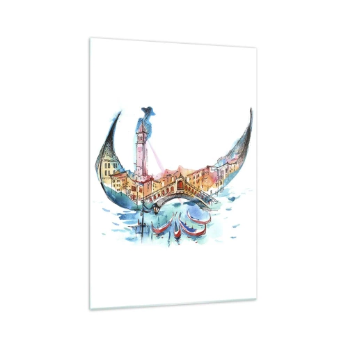 Tablou pe sticlă - Croazieră prin oraș - 70x100 cm