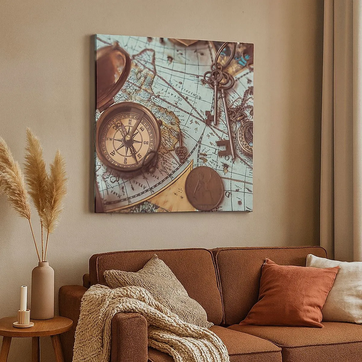 Tablou pe pânză - Pentru aventurierul din tine - 30x30 cm