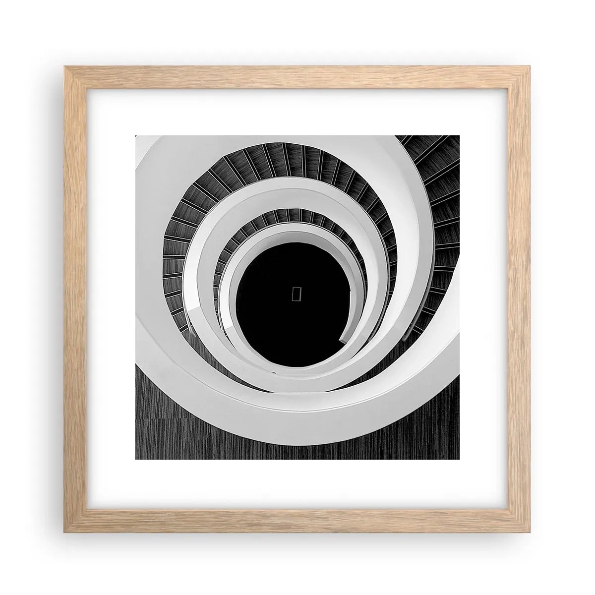 Poster în ramă de stejar deschis - Până la miez - 30x30 cm