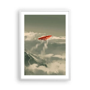 Poster în ramă albă - Un pionier neînfricat - 50x70 cm