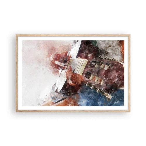 Poster în ramă de stejar deschis - Și ce părere ai? - 91x61 cm