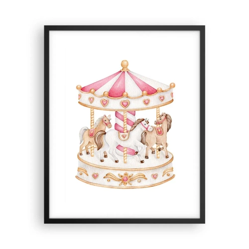 Poster în ramă neagră - Lumea dulce a copilăriei - 40x50 cm