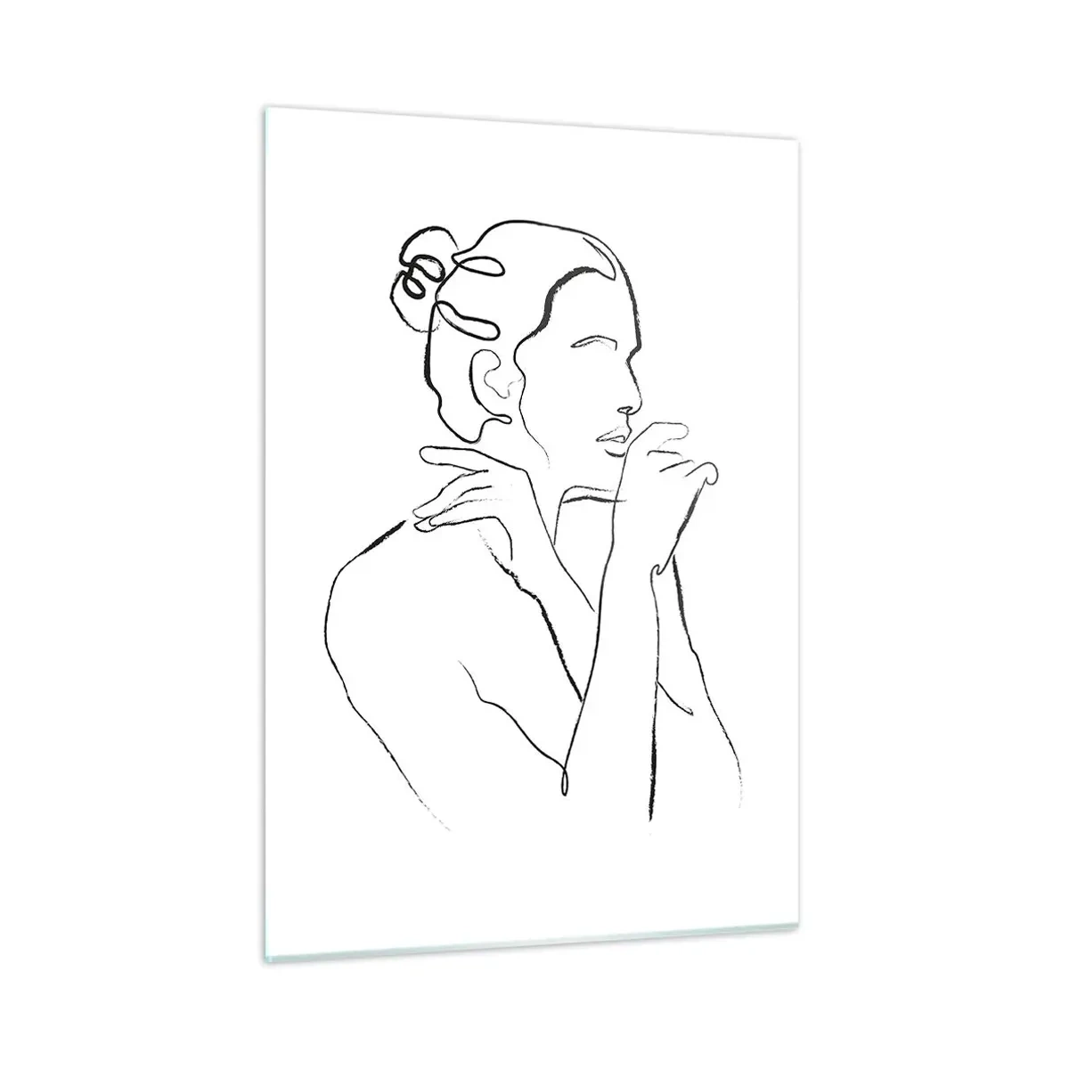 Tablou pe sticlă - Actul: un mister senzual - 50x70 cm